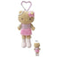 Sanrio Leopard Black Leather Series Hello Kitty Plush Pendant