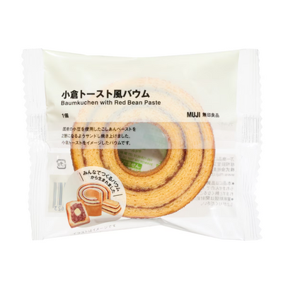 MUJI Baumkuchen with Red Bean Paste