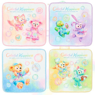Disney Duffy & Friends 20th Anniversary Colorful Happiness Mini Towel Set