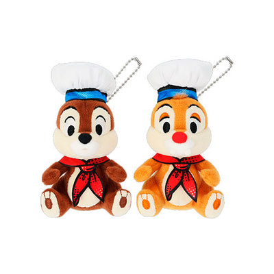 Disney Donald's Quacky Duck! Duck! Duck City! Chip & Dale Plush Keychain Set