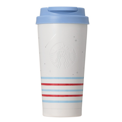 STARBUCKS Marine Border Stainless Steel To Go Logo Tumbler