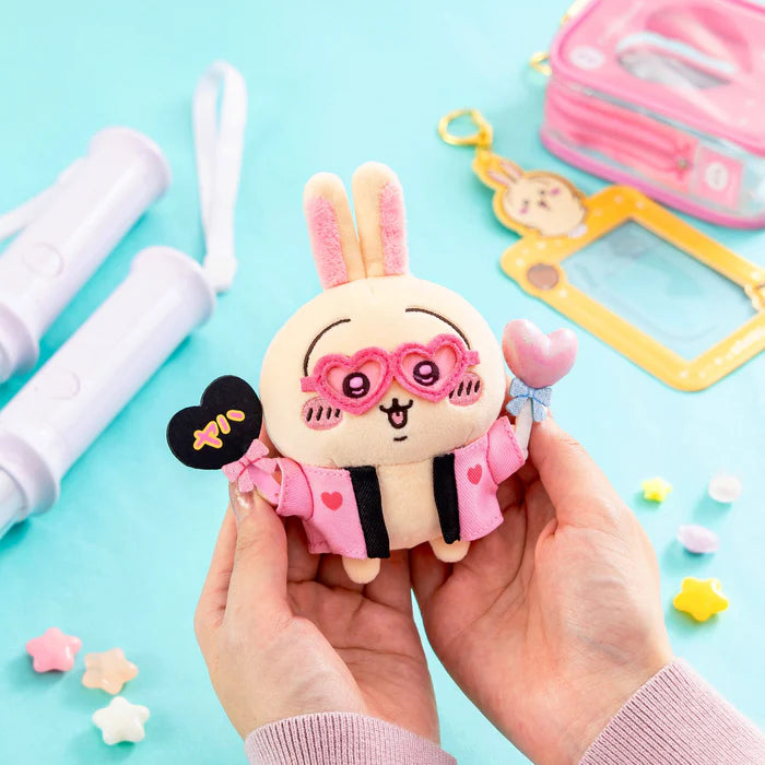 Chiikawa Otaku Series Plush Pendant [Usaqi with fans]/[Usaqi with glow sticks]