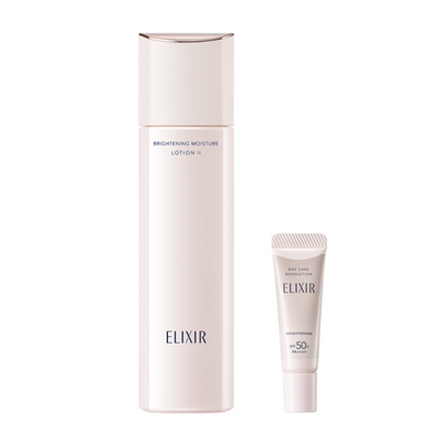 Shiseido Elixir Brightening Lotion WT II & Day Care Revolution Trial Set