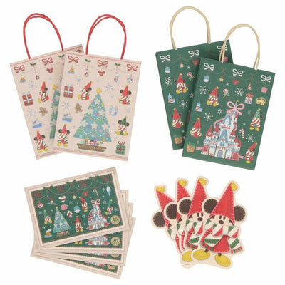 Disney Christmas Card and Gift Bag Set