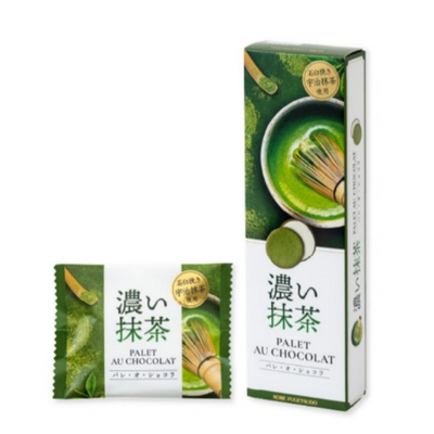 Kobe Fugetsudo Palet au chocolat Dark Matcha Cookies