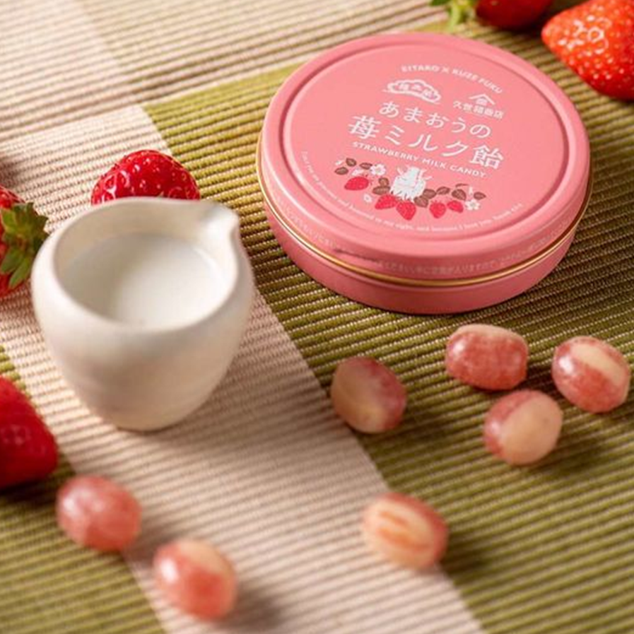 Kazefuku Strawberry Milk Candy