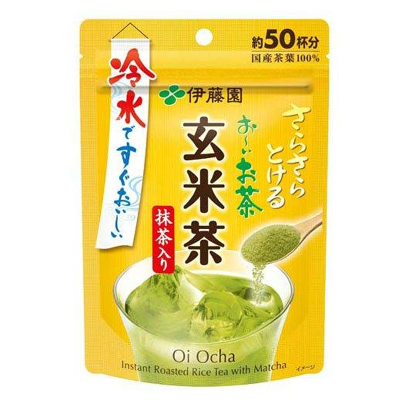 ITO EN Oi Ocha Instant Roasted Rice Tea with Matcha