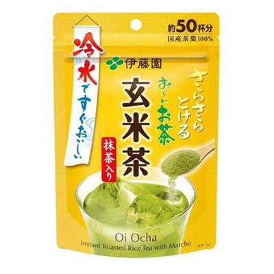 ITO EN Oi Ocha Instant Roasted Rice Tea with Matcha