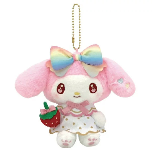 Sanrio 50th Anniversary Strawberry News Plush Keychain