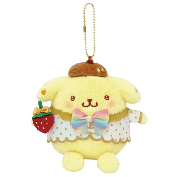 Sanrio 50th Anniversary Strawberry News Plush Keychain