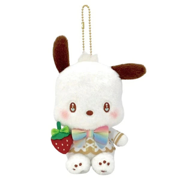 Sanrio 50th Anniversary Strawberry News Plush Keychain