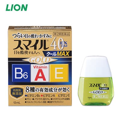 LION Smile 40 Ex Gold Cool Max Eye Drops