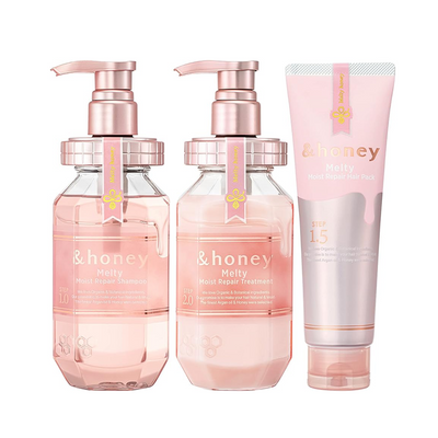 & Honey Melty Moisture Rising Repair 3-piece set Shampoo/Conditioner/Hair Mask