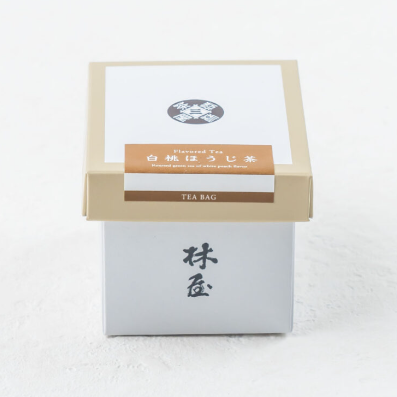 Kyo Hayashiya White Peach Hojicha Teabags