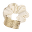 LUPIS Ivory Scrunchie with Metal Plate
