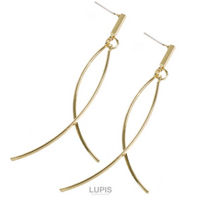 LUPIS Curved Drop Earrings