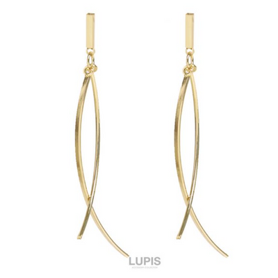 LUPIS Curved Drop Earrings