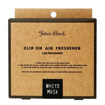 Nol Corporation John's Blend Clip On Air Freshener (White Musk)