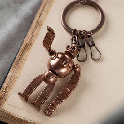 Hayao Miyazaki Castle in the Sky series Metal Robot Keychain