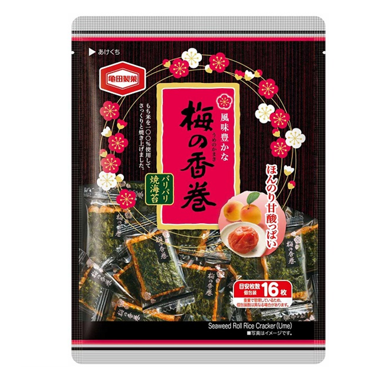 Kameda Seika Plum Flavored Nori Maki Rice Crackers