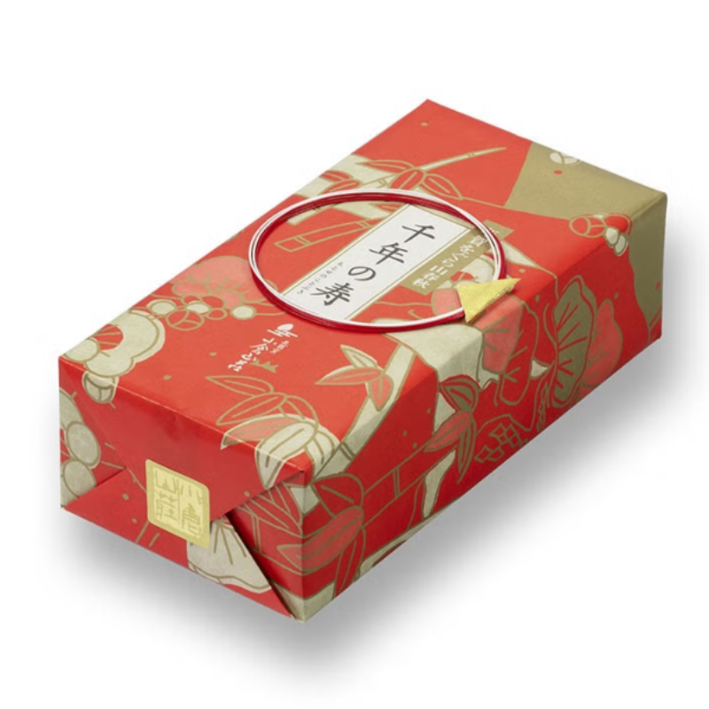 Toshiake Senbei Gift — Gurayama Haruaki “Sennen no Kotobuki” (8 Pieces × 8 Bags)