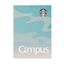 Starbucks Japan Turquoise Canvas Ringed Notebook