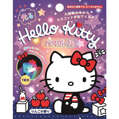 Sanrio Apple Scented Bath Bomb with Light Up Hello Kitty Figurine
