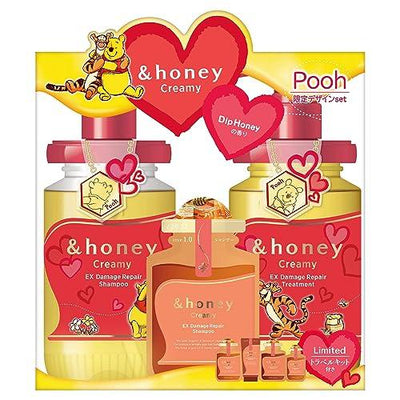 &honey Creamy EX Damage Repair Shampoo & Conditioner Set (Winnie the Pooh Limited Edition Design)