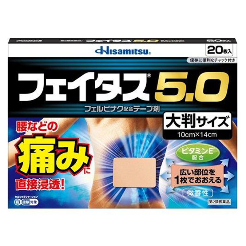 Hisamitsu Feitas 5.0 Large-Sized Pain Relief Patches