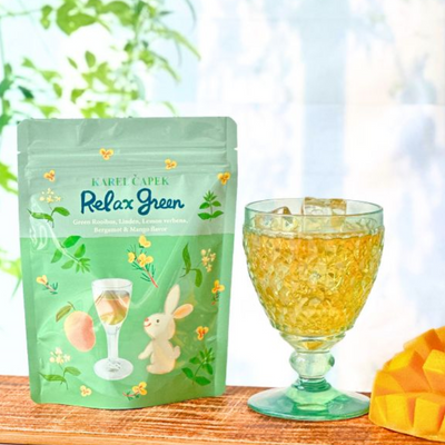 Karel Capek Relax Green Tea Blend (Green Rooibos, Linden, Lemon verbena, Bergamot & Mango)