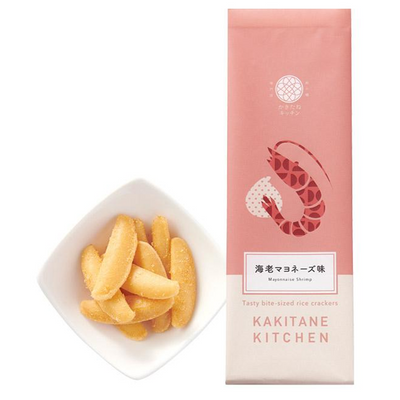 Kakitane Kitchen Mayonnaise Shrimp Tasty Bite-sized Rice Crackers