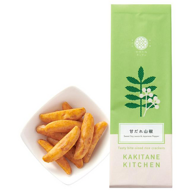 Kaketane Kitchen Sweet Soy Sauce and Japanese Pepper Kaki no Tane Rice Crackers