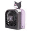 Kuromi 5-Way Handy Fan – Multi-Functional Mascot Neck Fan