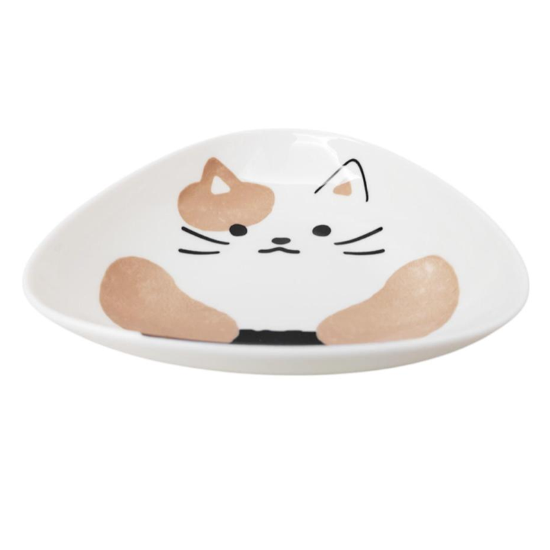 Watts Onigiri Plate with Cat Design