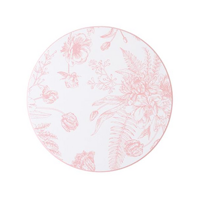 Watts Ceramic Retro Pastel Pink Coaster