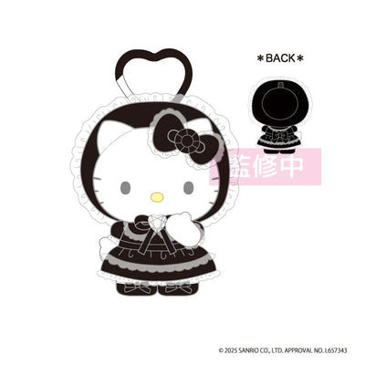 Hello Kitty Lovely Frill Mascot Keychain Lolita (Pink & Black)