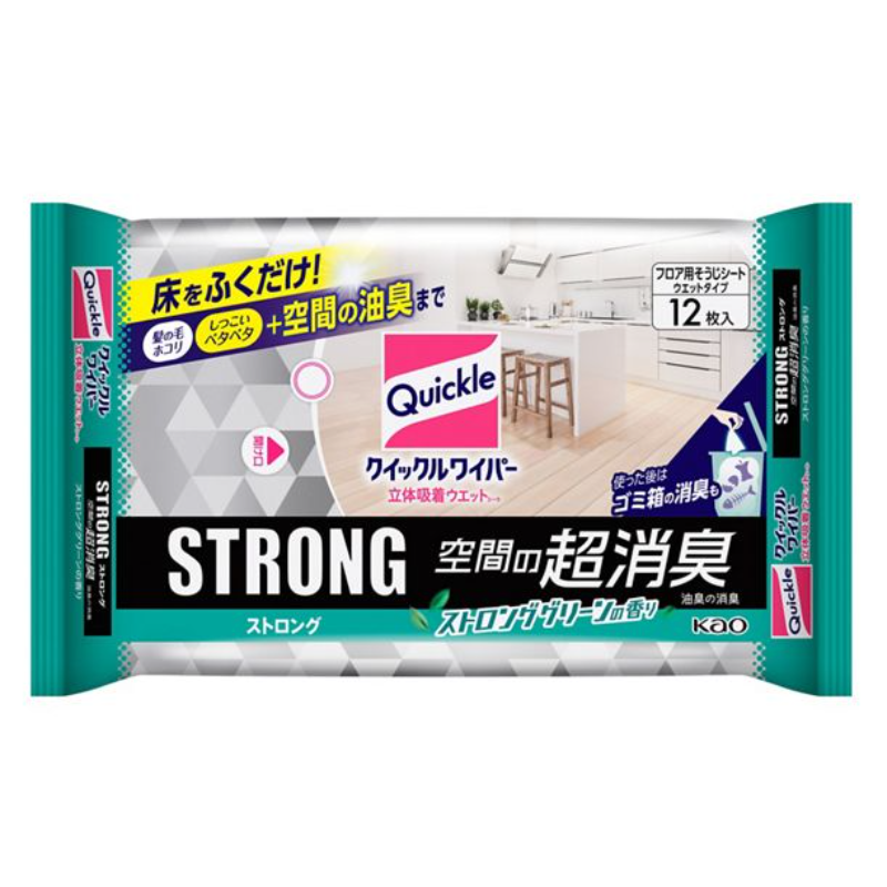 KAO Quickle Wiper 3D Adhesive Wet Sheet – Strong 12 pcs – MiauMall