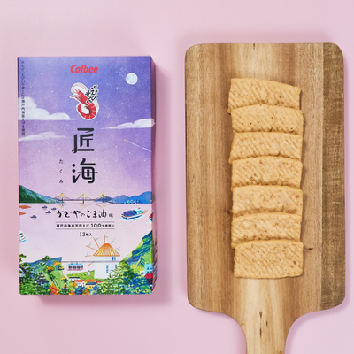 Calbee Kappa Takumiumi Shrimp Crackers (Kadoya Sesame Oil Flavor)