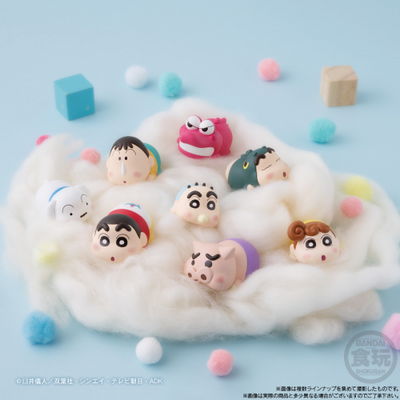 Bandai Mocchiri Kororin Crayon Shinchan Blind Box Figurine with Chewing Gum (Random 1 of 8)