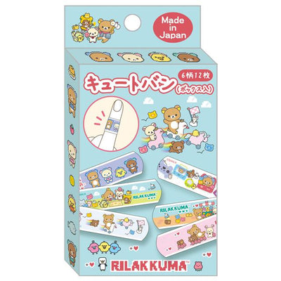 San X Rilakkuma Waterproof Plasters 12 pieces