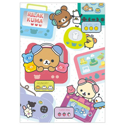 Rilakkuma Gaming Rilakkuma Theme Mini Double Clear Folder