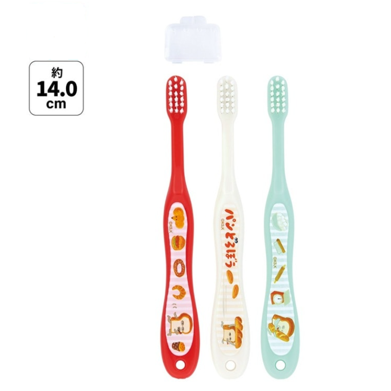Pan Dorobo (Bread Thief) Capped Toothbrush Set for Kids