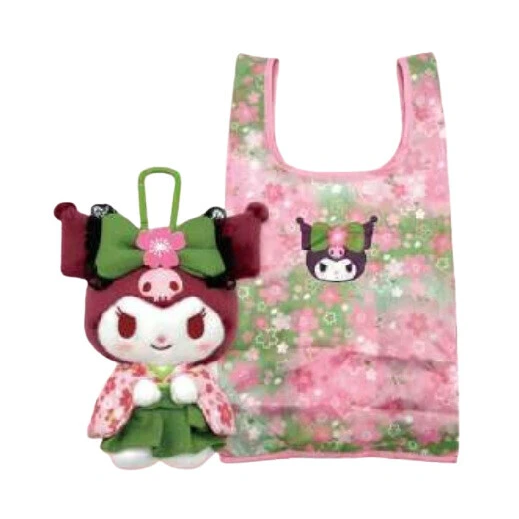 Sanrio Plush Eco Bag Matcha Kimono
