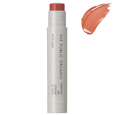 The Public Organic Essential Oil Rosy Coral Lipstick