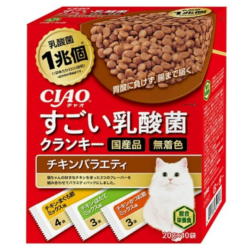 Inaba Foods Ciao Sugoi Crunky Lactic Acid Cat Treats (20gx10)