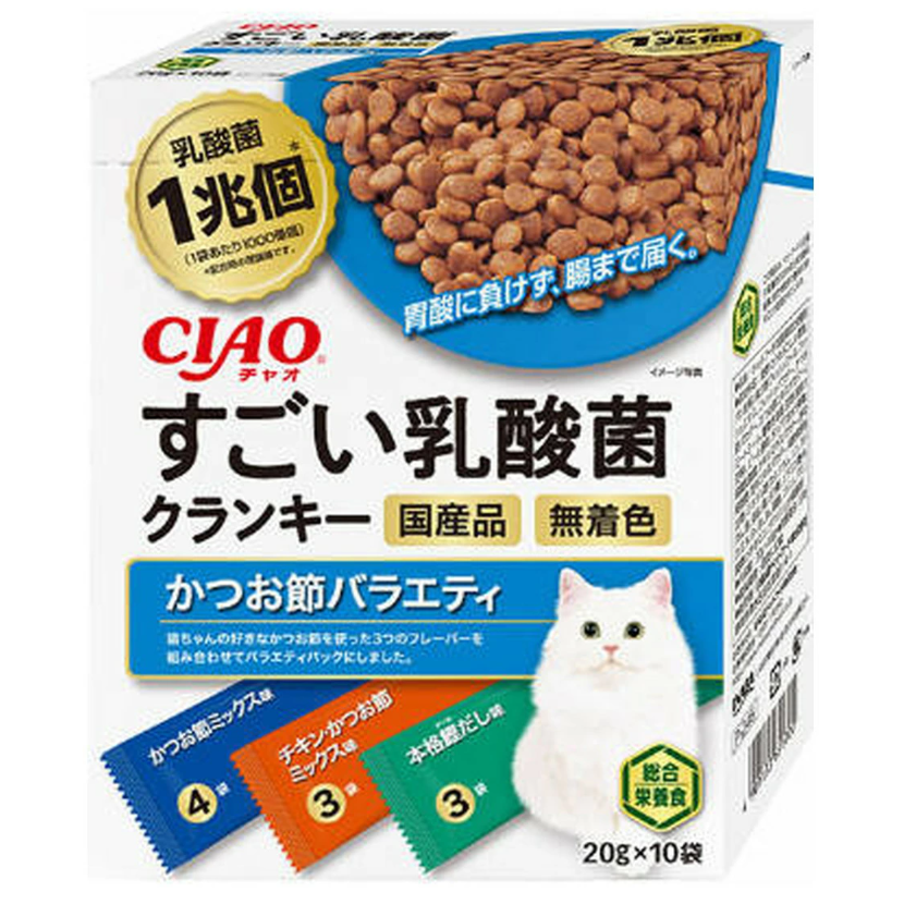 Inaba Foods Ciao Sugoi Crunky Lactic Acid Cat Treats (20gx10)