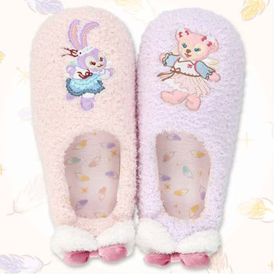Disney Duffy & Friends Wishing Wings StellaLou and ShellieMay Plush Slippers