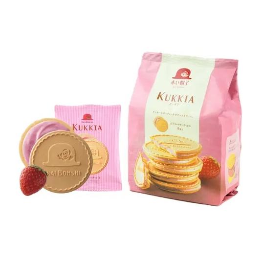 Kukkia Akai Bohshi Gaufre Cookies - Strawberry