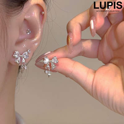 Lupis Shining Ribbon Earrings