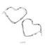 Twisted Heart Hoop Earrings